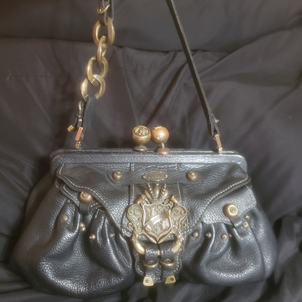 RARE JUICY COUTURE LEATHER SHOULDER BAG $500
